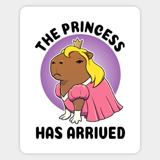 The Princess has arrived Capybara Magnet